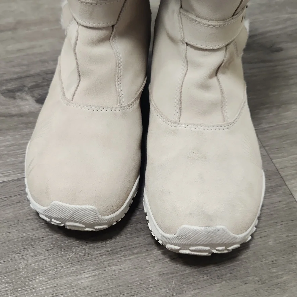 Salomon Lhasa Suede Contagrip Buckle Women's Cream Winter Boots